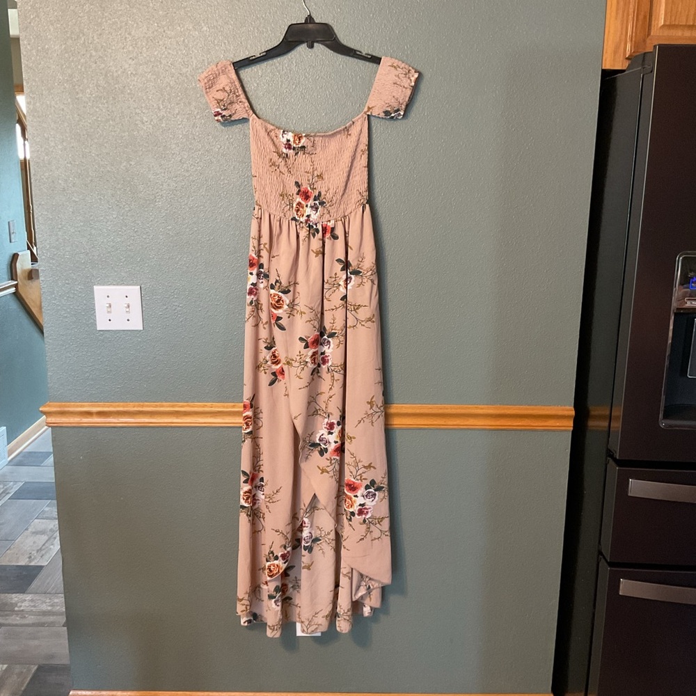 Floral Off-Shoulder Maxi Dress